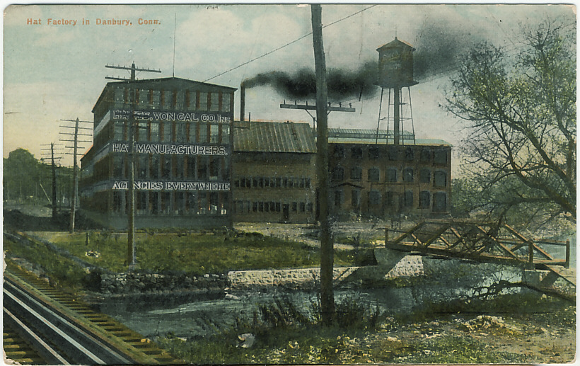 Danbury hat factory: 1911 postcard