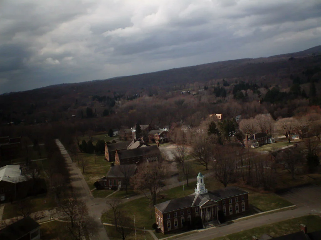 Buildings within a landscape