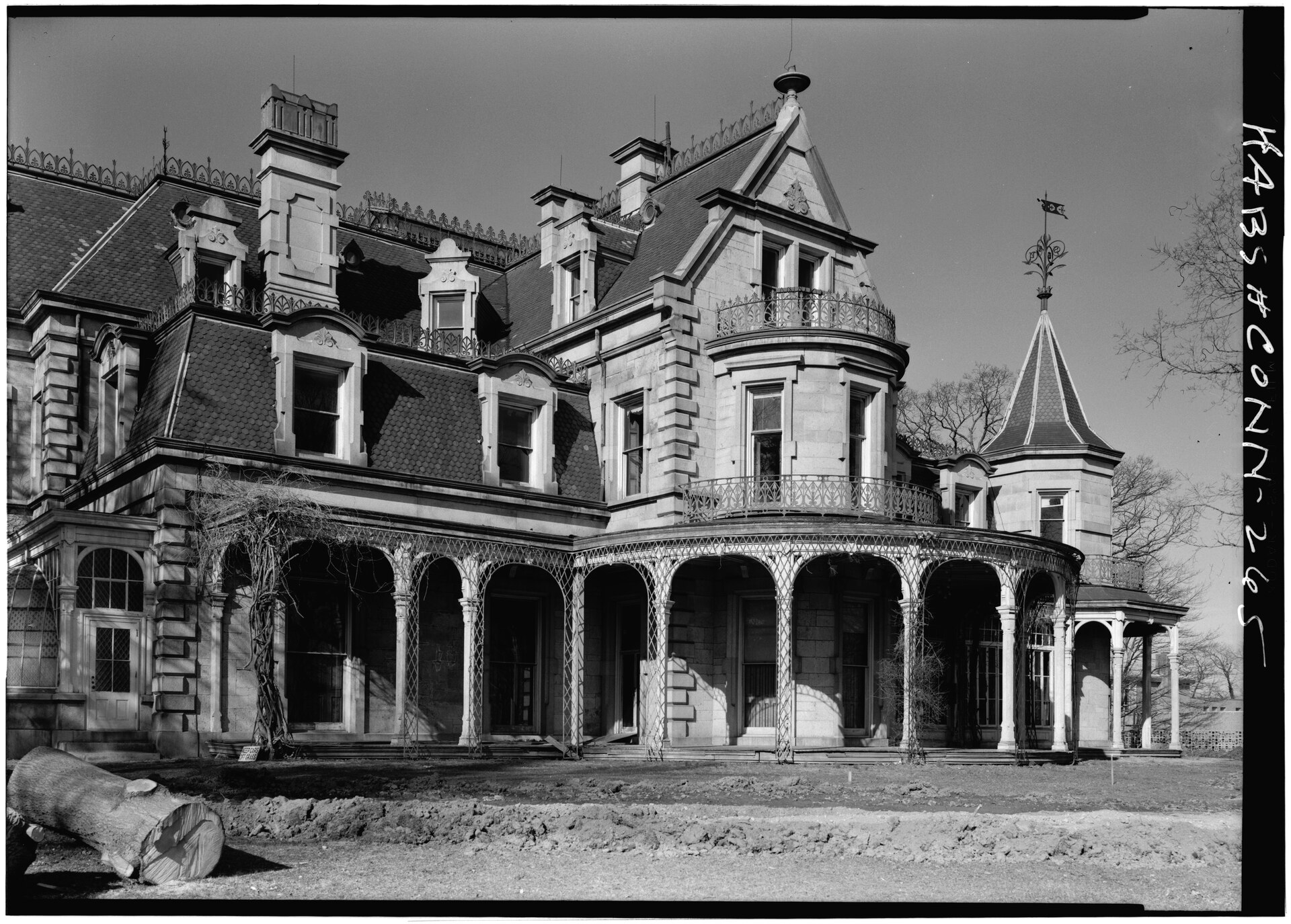 Historic american buildings survey cervin robinson, photographer april 1961 south elevation