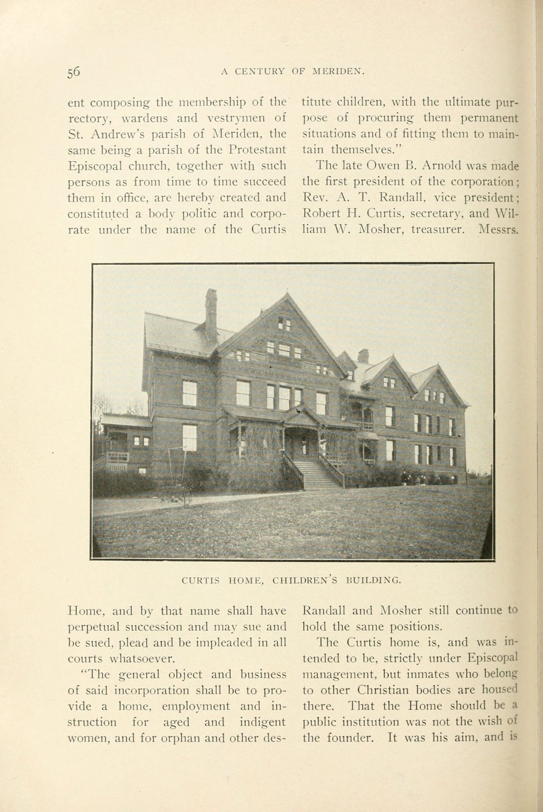 The Curtis Home: another Meriden story