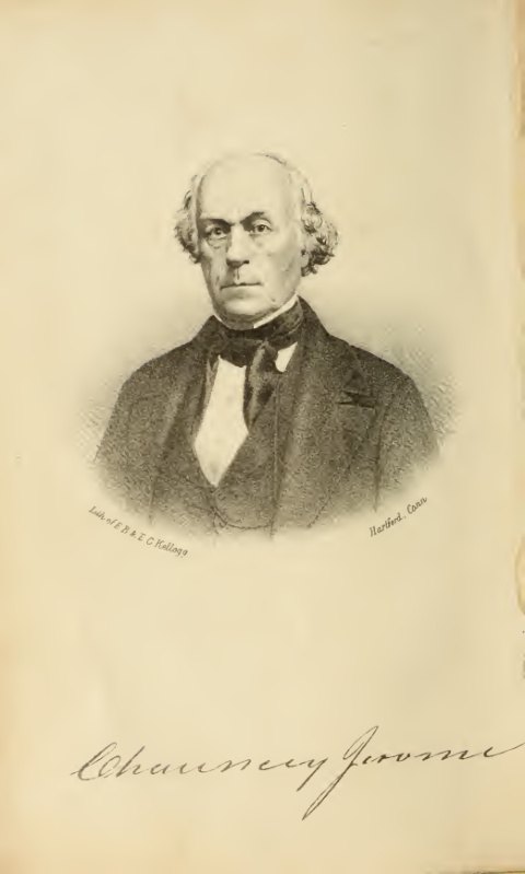 Chauncey Jerome portrait, published 1860