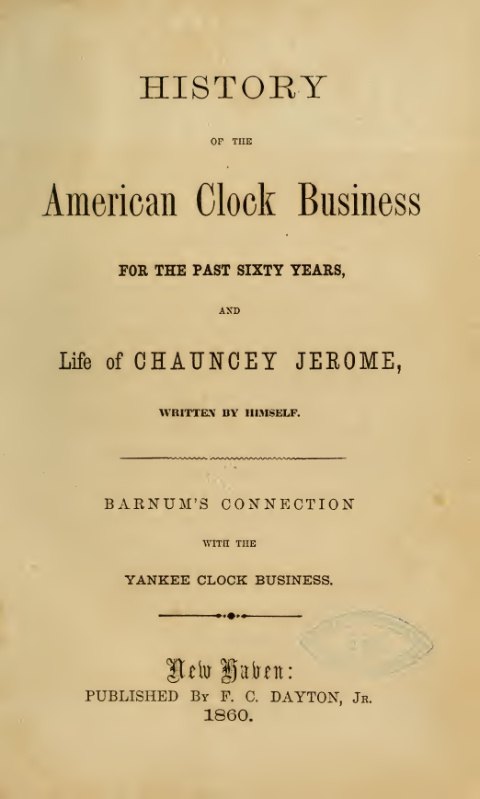 Jerome autobiography title page, 1860