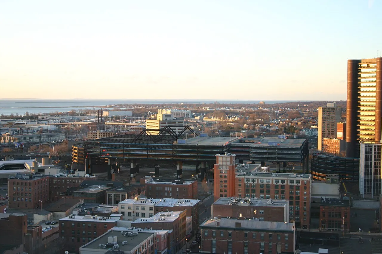 New Haven Coliseum, morning of demolition