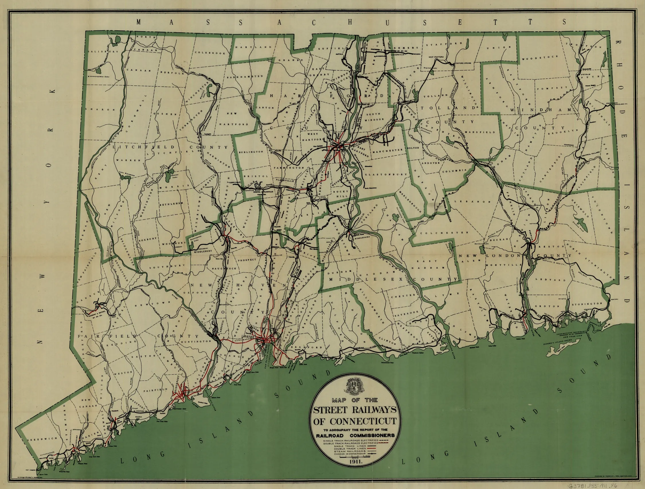 Trace the network across Connecticut