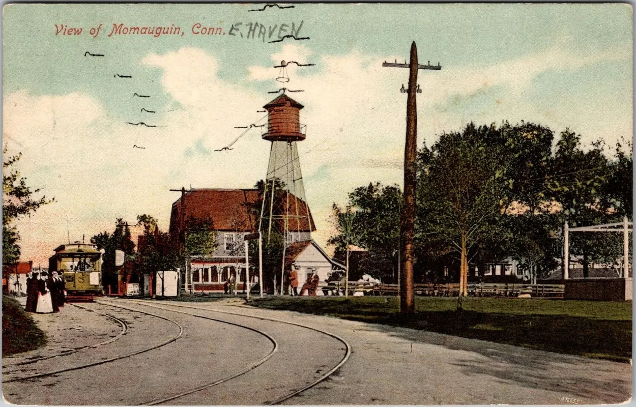 Streetcar at Momauguin, East Haven