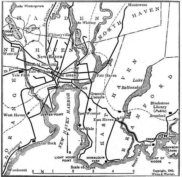 New Haven and neighboring trolley lines, 1902