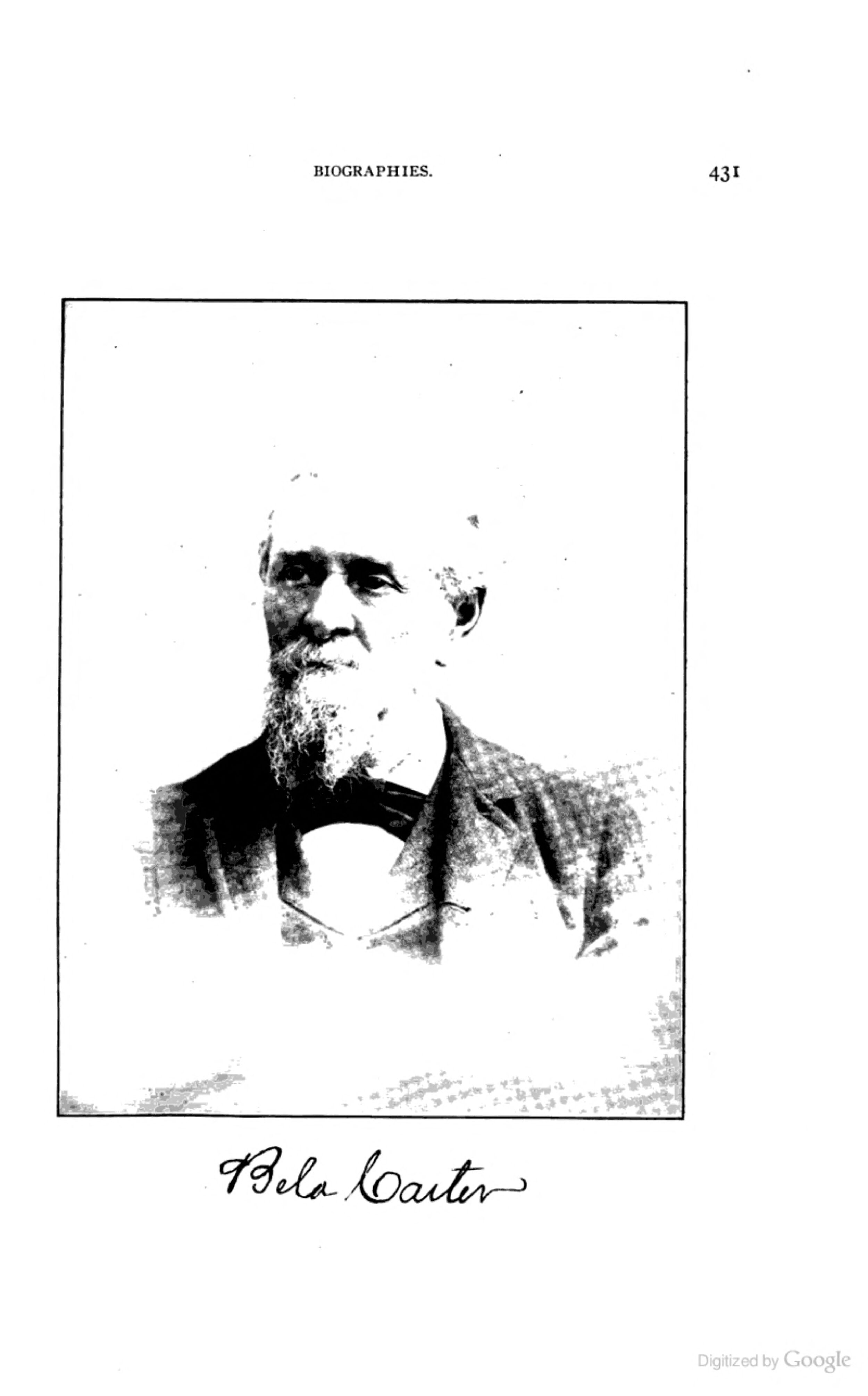 Bela Carter: a face behind a burial reference