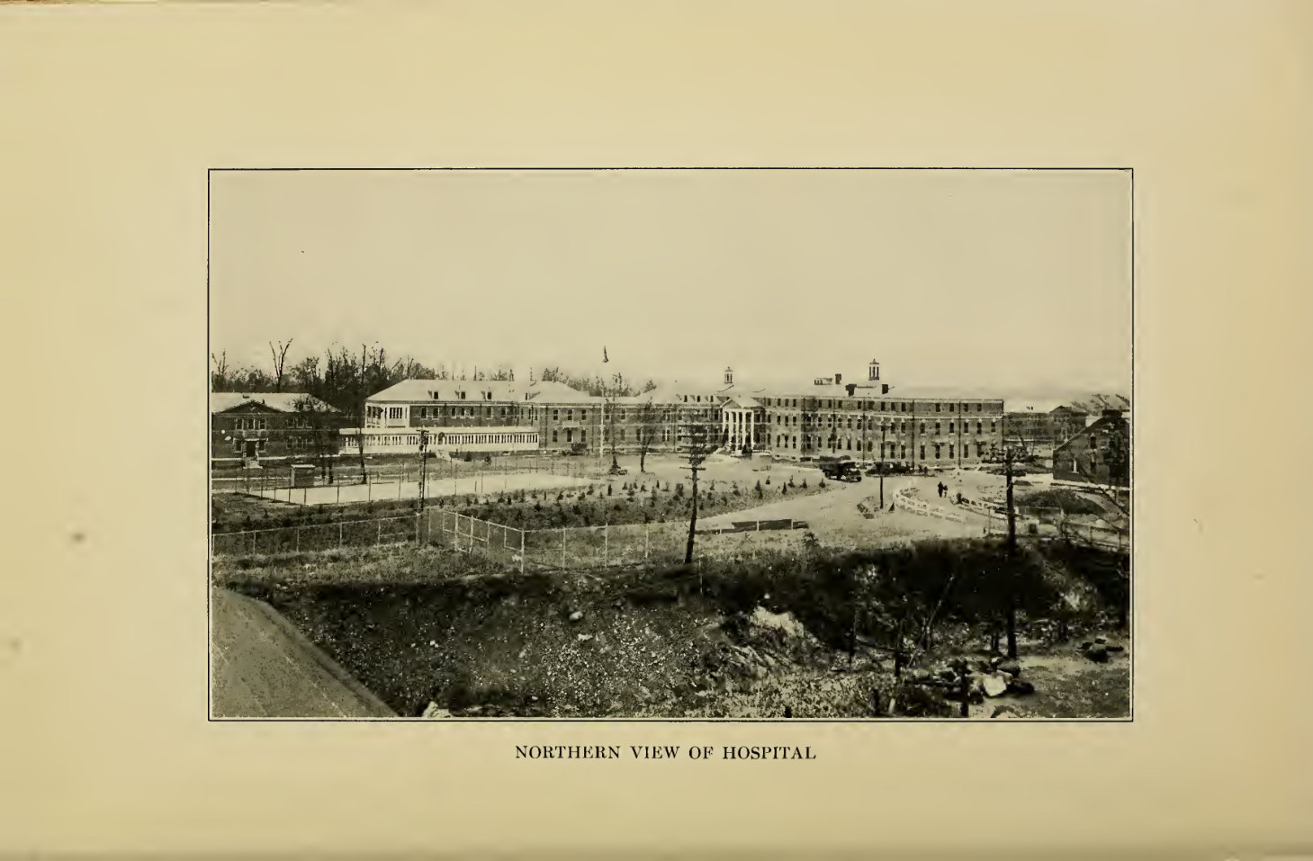 Winchester Hospital and its grounds, published 1919.