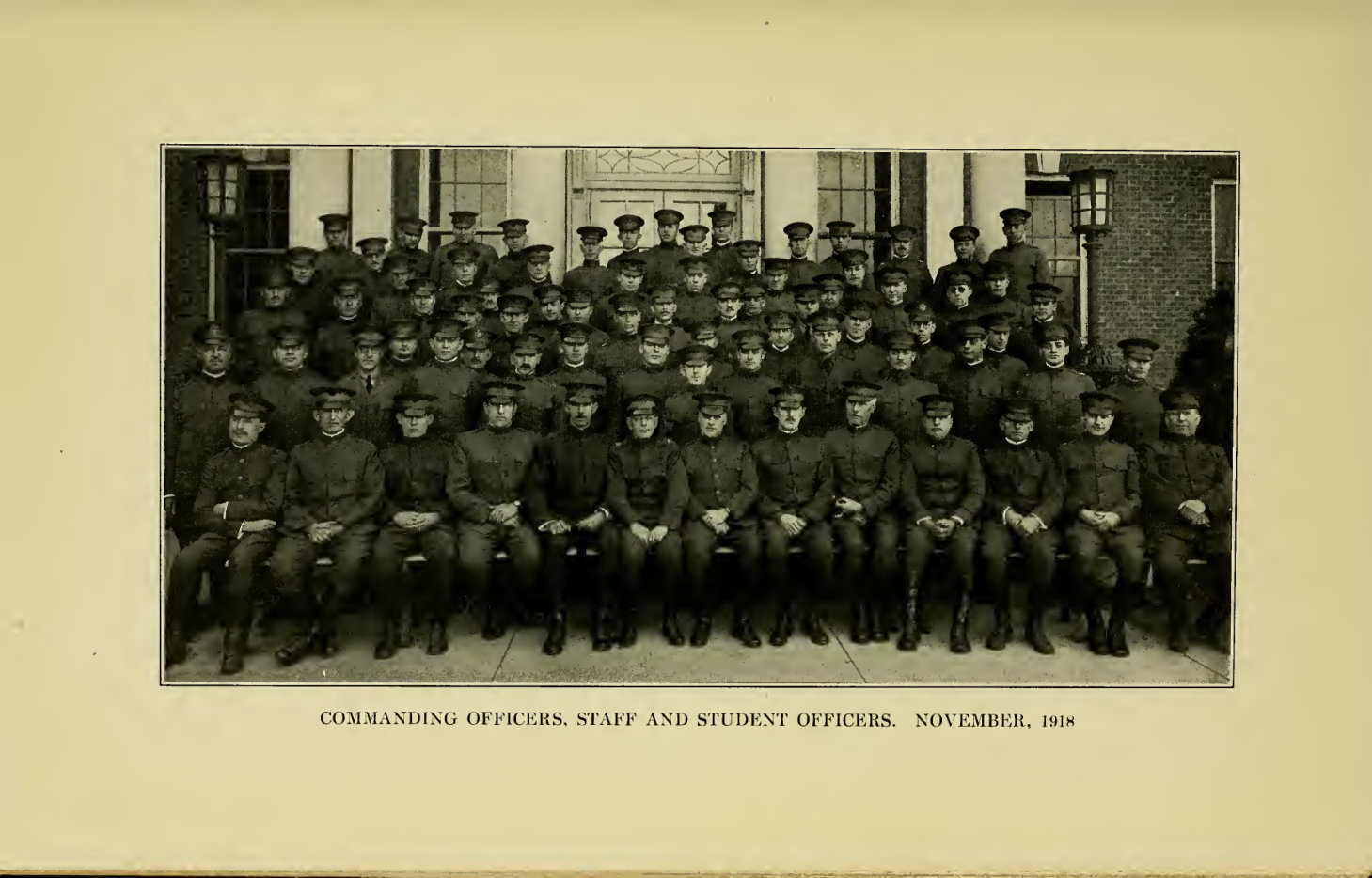 Officers and students, November 1918