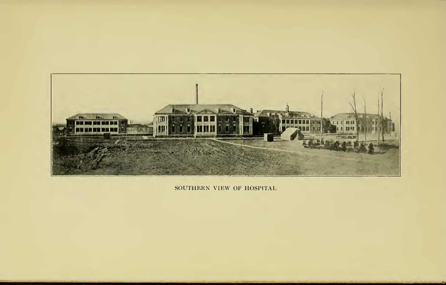The hospital from the south