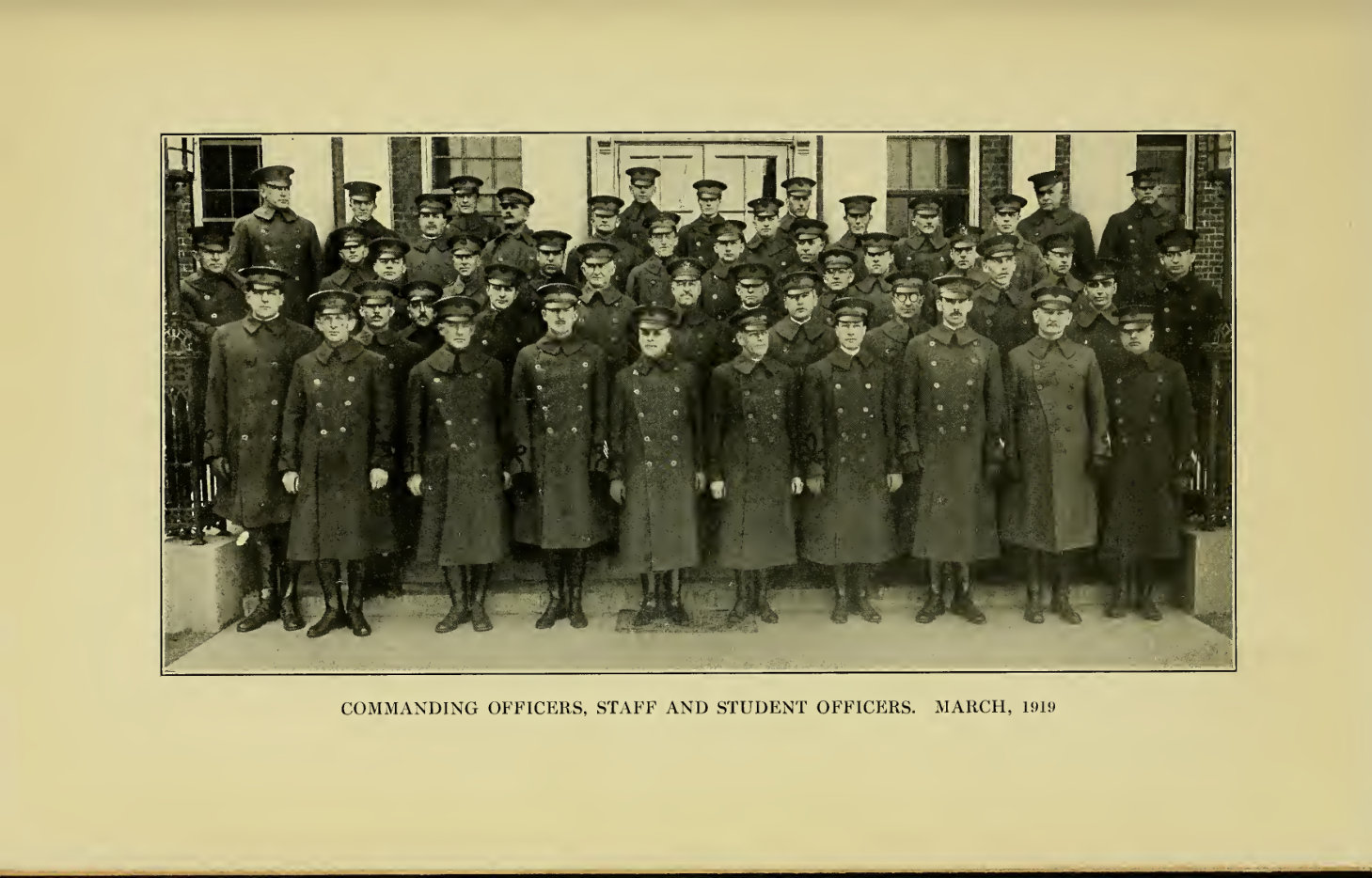 Officers and students, March 1919