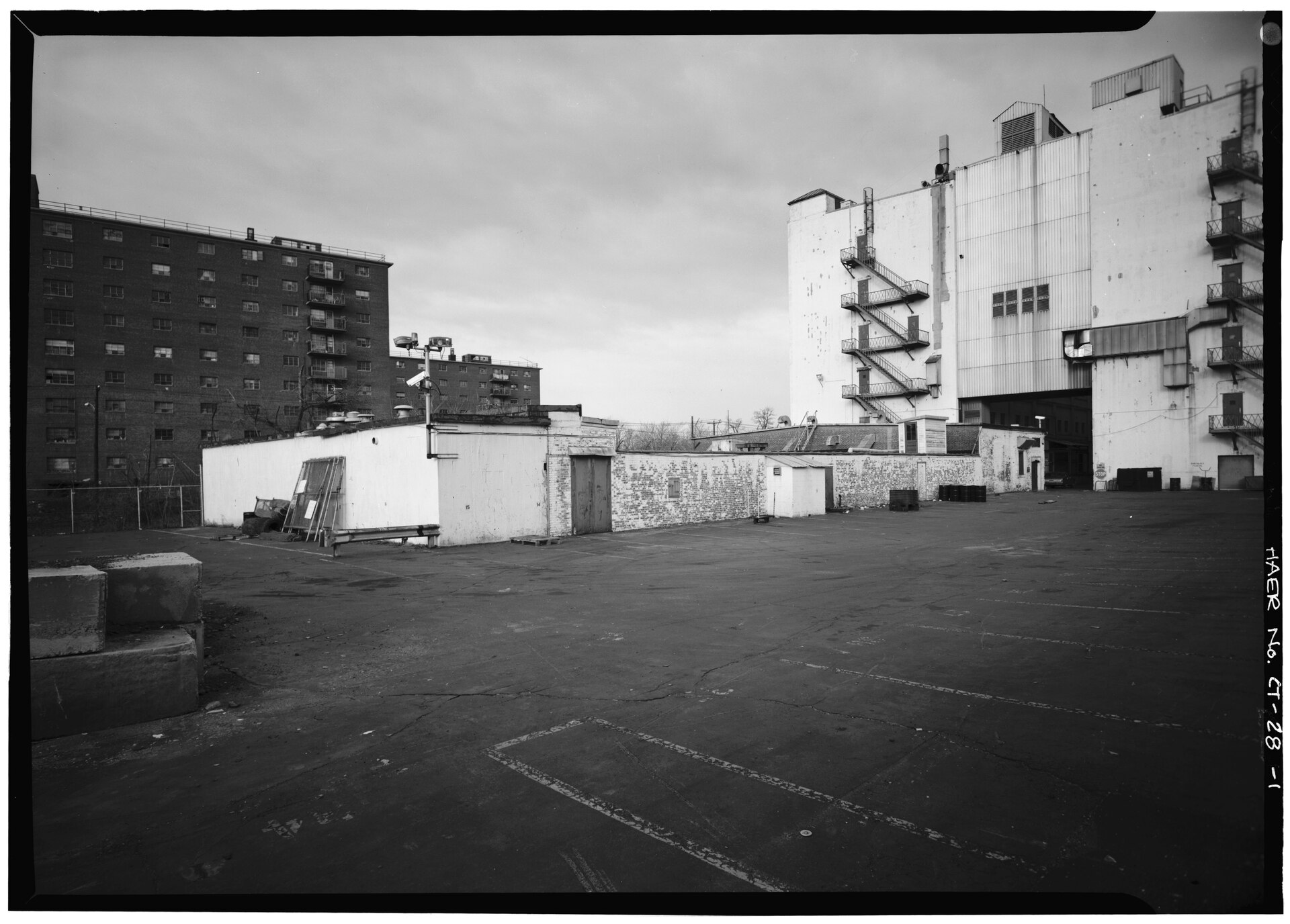 Tract K shooting range: exterior looking north