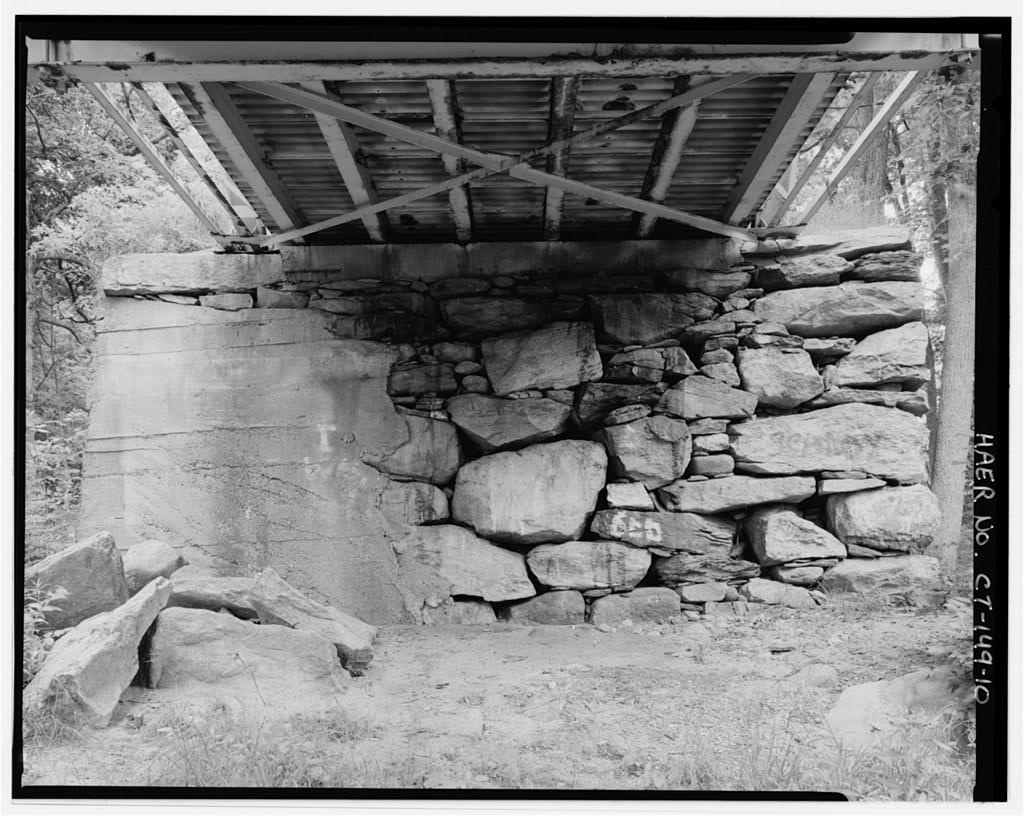 View east, east abutment