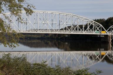 East Haddam Bridge over the Connecticut River, East Haddam, Connecticut — later documentary photograph