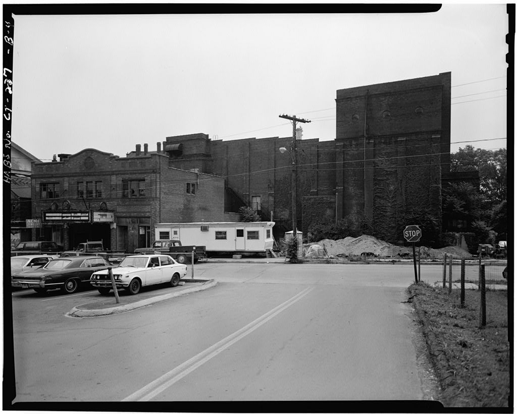 EXTERIOR, THEATER CONNECTION TO PRESENT LOBBY - Metro South Historic District, Middlesex Theater, 109-111 College…