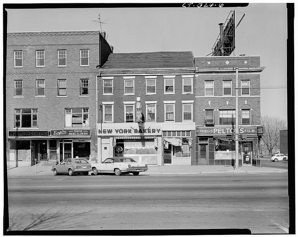 WEST (FRONT) ELEVATIONS OF 108-122 MAIN STREET - Exchange Block, 108-150 Main Street, Middletown, Middlesex County, CT