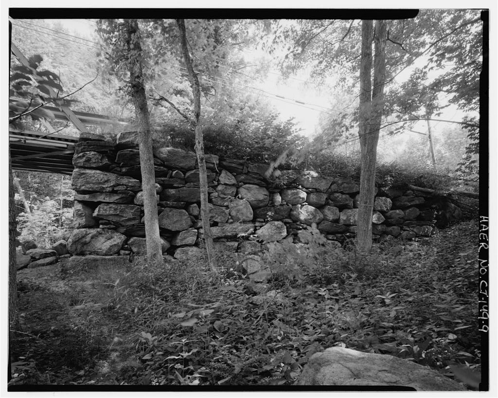 View north, east abutment