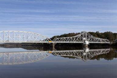 East Haddam Bridge over the Connecticut River, East Haddam, Connecticut — later documentary photograph