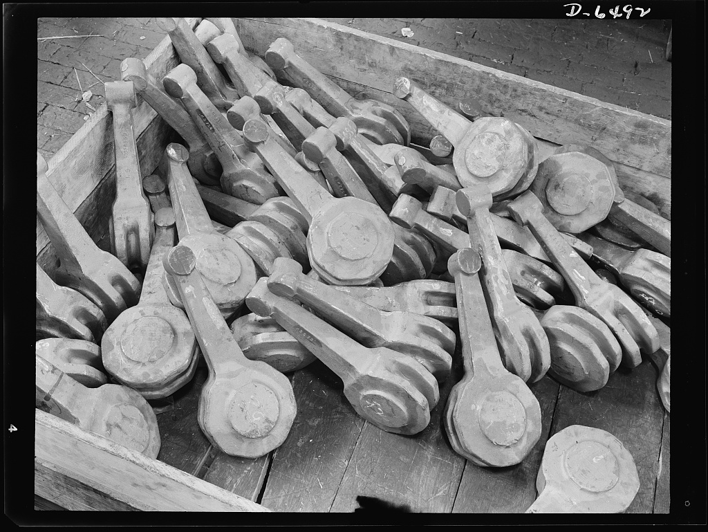 Forgings awaiting precision machining