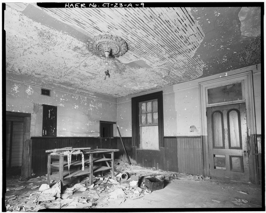 SOUTH (GENTLEMEN'S) WAITING ROOM. SOUTH AND WEST WALLS - Hartford & New Haven Railroad, Depot, 35 Central Street,…