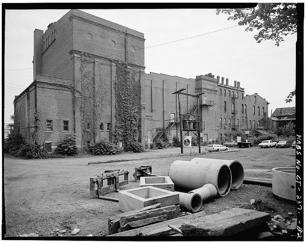 EXTERIOR, SOUTH ELEVATION - Metro South Historic District, Middlesex Theater, 109-111 College Street, Middletown,…