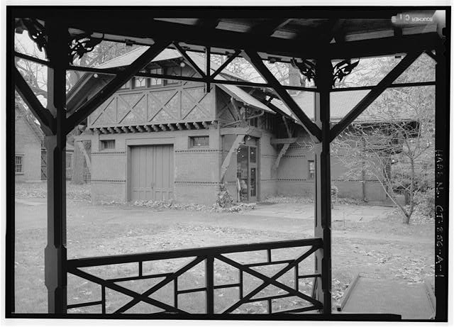 Carriage house from the northwest, 1995
