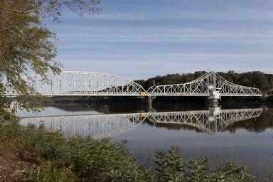East Haddam Bridge over the Connecticut River, East Haddam, Connecticut — later documentary photograph