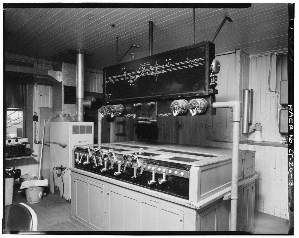 Interior, operator's house, electro-mechanical interlocking machine